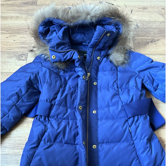 Blue mango belted jacket - Picture 3 of 7